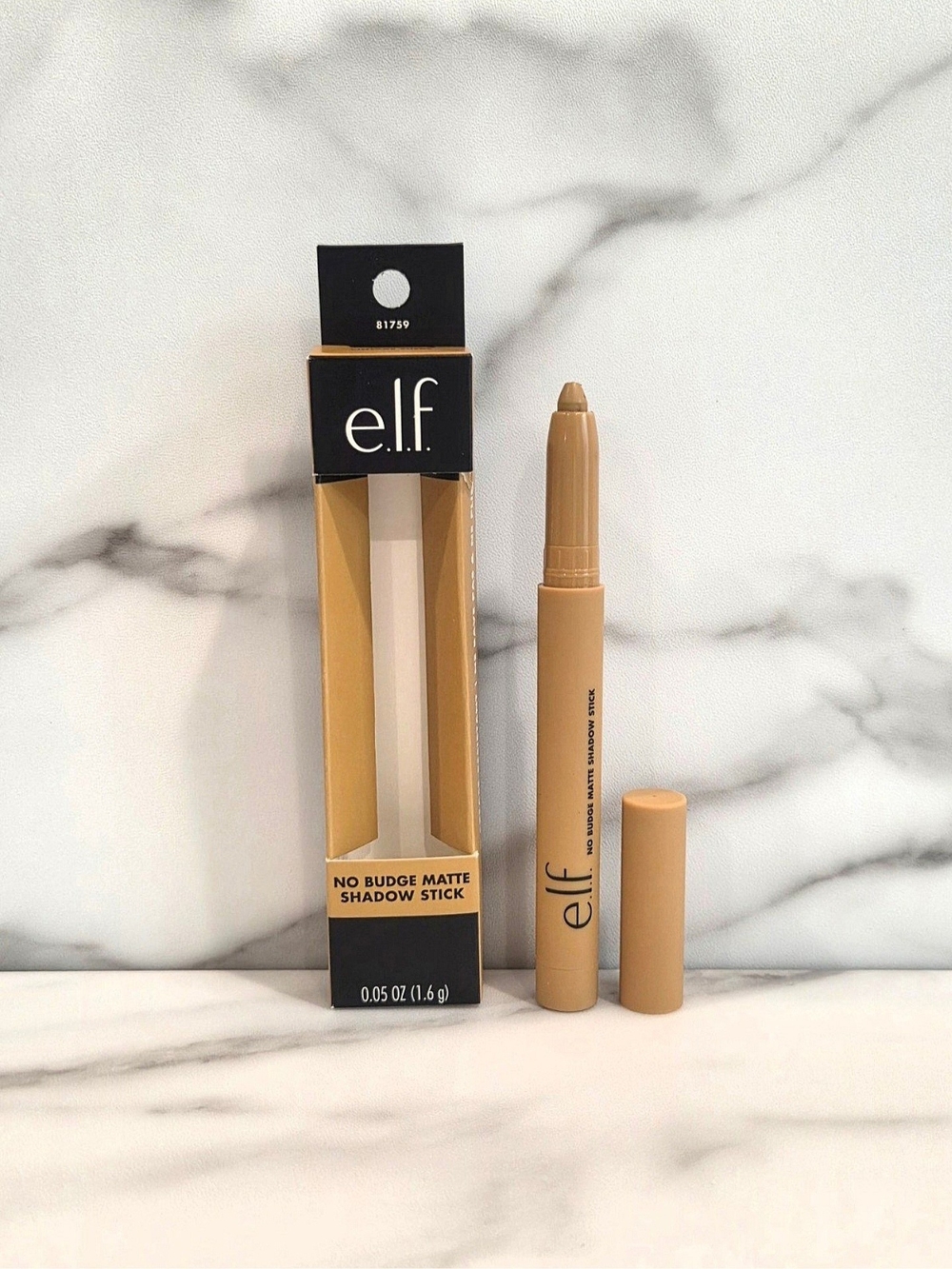 ELF Cosmetics No Budge Matte Shadow Stick In Vintage Suede 1.6g - NEW IN BOX